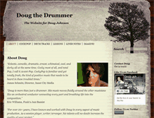 Tablet Screenshot of dougthedrummer.com